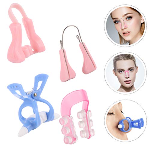 SOIMISS 4stücke Nasenbrückenformer Silikon Nasenlifting Clips Zur Formung Anhebung Schmerzfreie Anwendung Für Damen Mädchen Farben Zufällig von SOIMISS