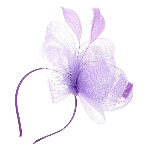 SOIMISS 4sätze Fascinator Haaraccessoire Für Damen Eleganter Kopfschmuck Mit Federn Und Netz Für Tea Party Hochzeiten Und Cocktail-events Vielseitig Als Haarklammer Oder Haarreif von SOIMISS