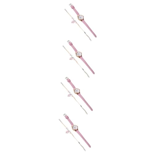 SOIMISS 4sätze Stylische Damen Armbanduhr Mit Katzenmotiv Uhr Mit Verstellbarem Armband Und Handgelenkarmband Für Freizeit Und Teiliges Für Frauen von SOIMISS