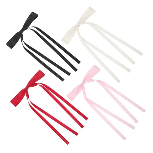 SOIMISS 4stücke Haarspange Mit Schleife Für Damen Vielseitige Haaraccessoires in Leuchtenden Farben Langlebiges Styling-tool Für Verschiedene Anlässe Und Frisuren von SOIMISS