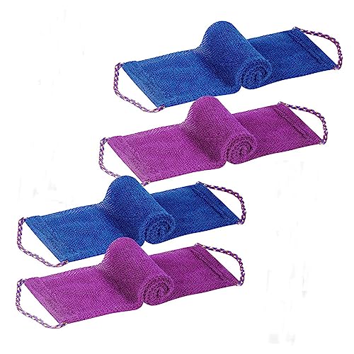 SOIMISS 4stücke Langes Schrubbtuch Und Peelingtuch Für Körperreinigung Erzeugt Reichhaltigen Schaum Mit Wenig Seife Angenehmes Badeerlebnis Schont Haut Kompaktes Und Leichtes Badetuch von SOIMISS