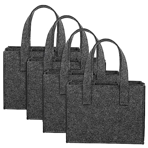SOIMISS 4stücke Weinflaschentasche Mit Trennwand Wiederverwendbare Filzflaschen-Tragetasche Weinbeutel Für Verschiedene Flaschen Als Für Partys Reisen Und Camping von SOIMISS