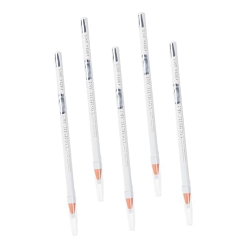 SOIMISS 5 Stck. Teiliges Weißes Augenbrauenstift Wasserfest und Schweißresistent Langanhaltend Einfach Aufzutragen Glatte Textur für Natürliche Dreidimensionale Brauen für Damen Make Up von SOIMISS