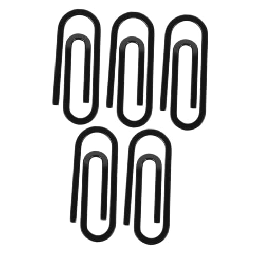 SOIMISS 5 Stück Metallkartenclip Miniatur-Clips aus Edelstahl Geldclip Geldbörse Kreditkartenclip Brieftaschenclip aus Metall Mini-Clips aus Edelstahl Papierclip Rostfreier Schwarz von SOIMISS