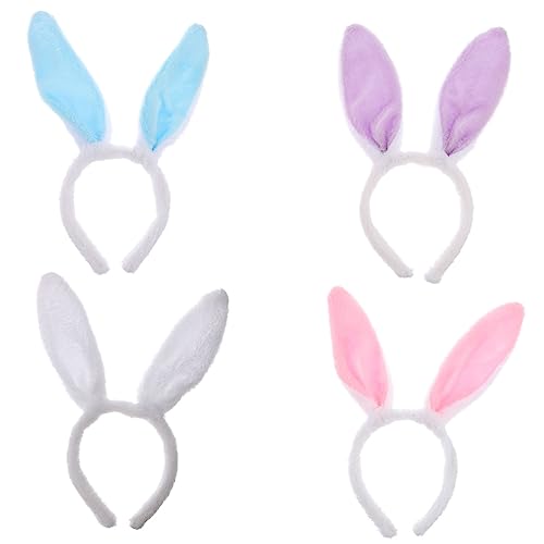 SOIMISS 5 Stück Plüsch Hasenohren Haarreif Teiliges Bunte Haarreifen Party Kopfschmuck für Mädchen Ostern Karneval Fotorequisiten von SOIMISS