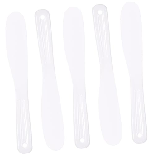 SOIMISS 5 Stück Silikon Gesichtsmaske Spatel Kosmetik Löffel Für Make up Und Hautpflege Rostfrei Kompakt Für Zuhause Und Reisen Für Cremes Und Selbstgemacht Masken von SOIMISS