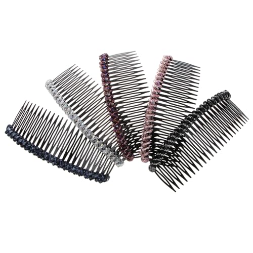 SOIMISS 5 Stück Strass Kämme Haarschmuck Für Frauen Hochzeit Hervorhebung Strasshaarkämme Zubehör Bunt Mädchen Haarseite Kamm Elegant Funkelnd Haarkämme Knallen Haarkamm Stirnband SOIMISS 5 Stück Strass Kämme Haarschmuck Für Frauen Hochzeit Hervorhebung Strasshaarkämme Zubehör Bunt Mädchen Haarseite Kamm Elegant Funkelnd Haarkämme Knallen Haarkamm Stirnband von SOIMISS