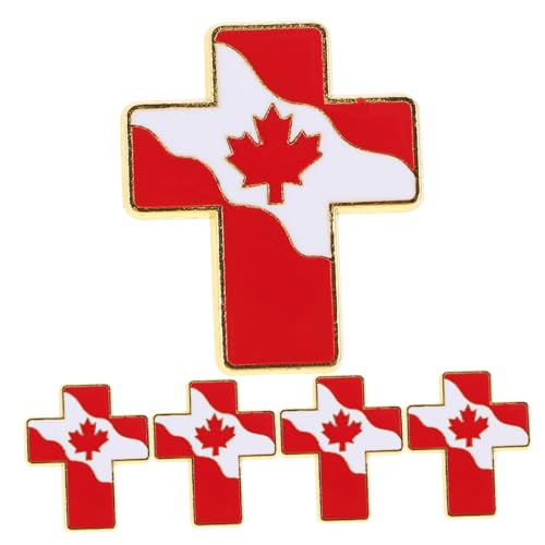 SOIMISS 5stücke Kanadische Flagge Anstecknadel Aus Robustem Metall Mit Ahornblatt-design Für Jacken Hüte Und Rucksäcke Geeignet Für Reisen Veranstaltungen Und Alltag von SOIMISS