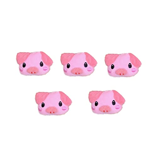 SOIMISS 5 Stück Teiliges Lustige Kleine Schwein Broschen aus Weichem Plüsch Niedliche Dekorative Anstecknadeln Leichte und Strapazierfähige Broschen für Kleidung und Kinderaccessoires von SOIMISS