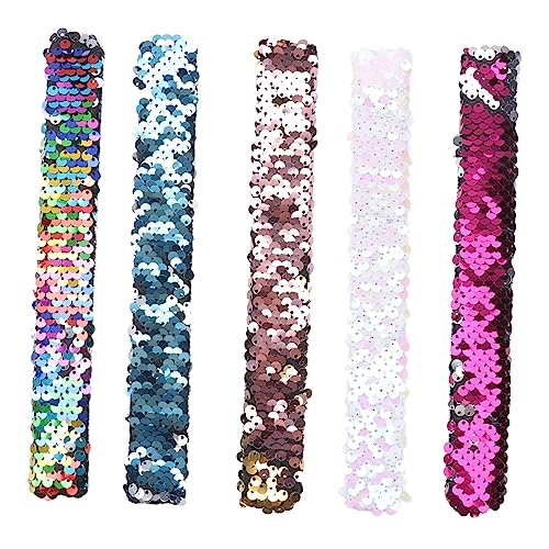 SOIMISS 5 Stück Teiliges Meerjungfrauen Pailletten Armband für Bunte Slap Armbänder für Mädchen Einfach zu Verwenden und Unterhaltsam SOIMISS 5 Stück Teiliges Meerjungfrauen Pailletten Armband für Bunte Slap Armbänder für Mädchen Einfach zu Verwenden und Unterhaltsam von SOIMISS