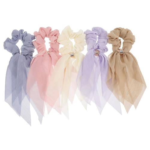 SOIMISS 5 Stück Teiliges Ribbon Hair Scrunchies mit Doppellagigem Spitzen Design Leichte Atmungsaktive Haargummis für Damen und Mädchen Modischer Pferdeschwanz Halter Vielseitig SOIMISS 5 Stück Teiliges Ribbon Hair Scrunchies mit Doppellagigem Spitzen Design Leichte Atmungsaktive Haargummis für Damen und Mädchen Modischer Pferdeschwanz Halter Vielseitig von SOIMISS