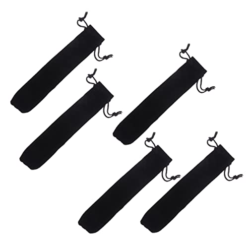 SOIMISS 5 Stück Teiliges Stiftetui mit Kordelzug Schwarz Praktischer Stiftschutz für Unterwegs für Büro und Freizeit Robust und von SOIMISS