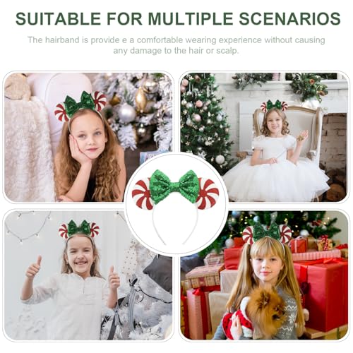 SOIMISS 5 Stück Teiliges Weihnachts haarband mit Glitzer schmetterlingen Bequemes Fest Sitzendes Stirnband für Frauen als Festliche Party Holiday accessoires von SOIMISS