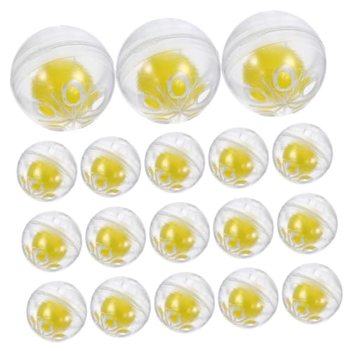 SOIMISS 50stücke Rasselbälle Für Spielzeug Gefüllte Plüschbälle Mit Einsteckglocke Geräuschrasseln Für Puppen Und Bastelsachen Kleine Glöckchen Für Hand-augen-koordination von SOIMISS