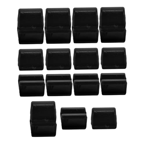 SOIMISS 50 Stück Haarseil U förmige und C förmige Kunststoff Haarschlaufen Verschlüsse Schwarz Transparent Geeignet für Haarseil Vielseitiges DIY Haarschmuck Zubehör von SOIMISS