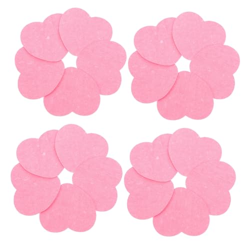 SOIMISS 50 Stück Herzförmige Makeup Entfernungsschwämme aus Holzpulpe für Gründliche Reise Gesichtspflege Pads für Empfindliche Haut von SOIMISS