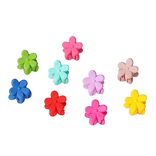 SOIMISS 50 Stück Mini Haarspangen für Mädchen Matte Blütenform Haarschmuck in Zufälligen Farben für Kleinkinder und Babymädchen zum Fixieren von und Haaren Zufällige Farbe Zufällige Farbe von SOIMISS