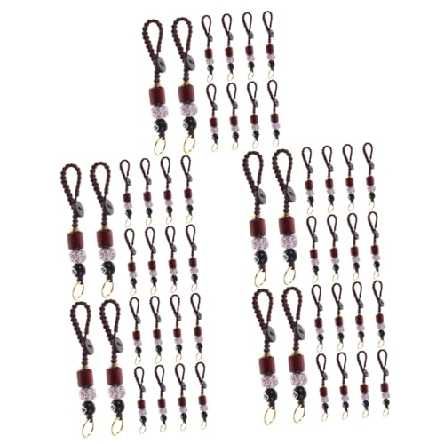 SOIMISS 50stücke Teiliges Bodhi Perlen Schlüsselanhänger Handgefertigter Dekorativer Schlüsselbund Hängendes Ornament Für Taschen Rucksäcke Und Geldbörsen Langlebig Und Stilvoll von SOIMISS