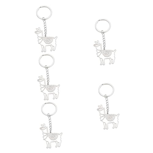 SOIMISS 5stücke Alpaka Schlüsselanhänger Lustiger Schlüsselring Für Taschen Rucksäcke Und Handtaschen Langlebig Und Vielseitig Geschenkidee Für Freunde Und Familie von SOIMISS