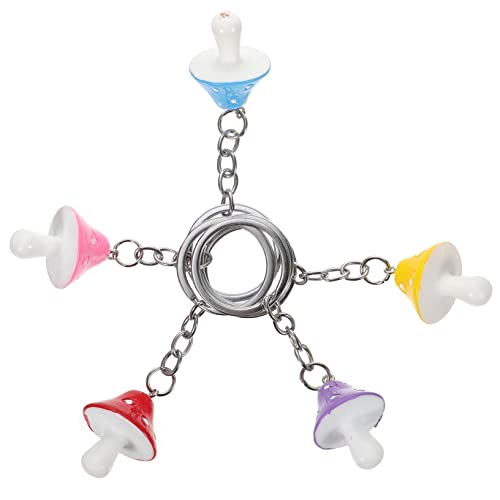 SOIMISS 5stücke Pilz Schlüsselanhänger Hängende Dekoration Taschenanhänger Pilz Schlüssel Ornament von SOIMISS