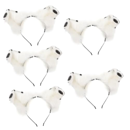SOIMISS 5st Stirnband Mit Hundeohren Hundeohr-stirnband Cosplay-party-kopfbedeckungen Tierkostüm Cosplay-party-haarbänder Cosplay-kostüm Hundeohren Stirnband Halloween Kostümschmuck Plüsch von SOIMISS