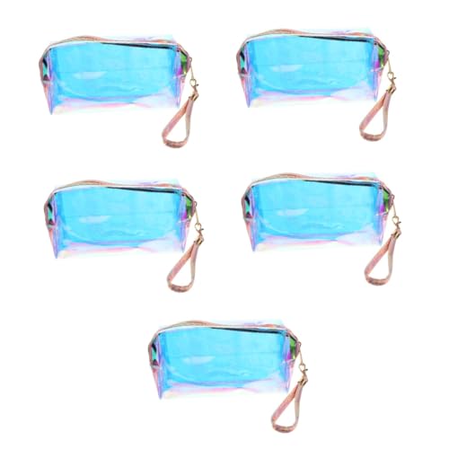 SOIMISS 5stücke Make up Bag Für Frauen Transparente Kosmetiktasche Mit Reißverschluss Für Reisen Tragbare Toilettentasche Für Make-up Und Persönliche Gegenstände Für Mädchen Und von SOIMISS