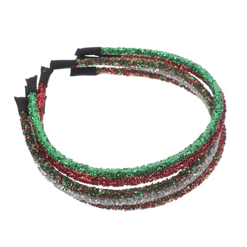 SOIMISS 5stücke Teiliges Weihnachts-stirnband Für Festliche Haaraccessoires Mit Funkelnden Sequinen Für Feiertagsfeiern Und Anlässe Farben von SOIMISS