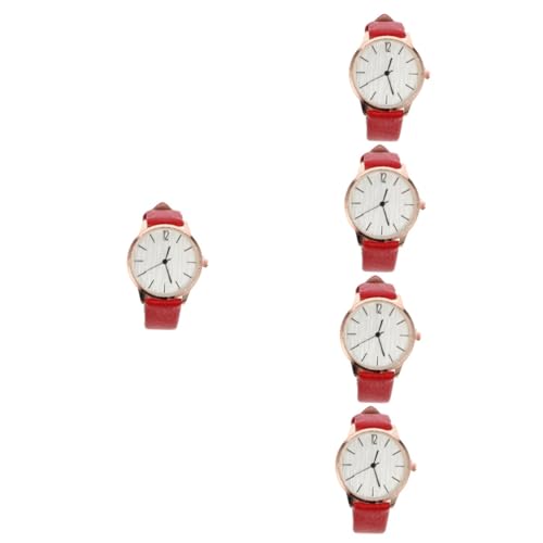 SOIMISS 5stücke Damen Armbanduhr Modische Quarzuhr Für Frauen Einstellbare Freizeitarmbanduhr Für Alltag Studium von SOIMISS