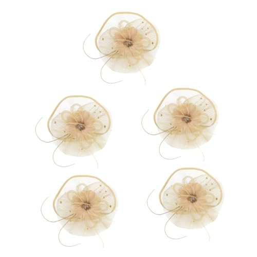 SOIMISS 5stücke Fascinator Hut Mit Haarklammer Und Haarband Für Frauen Eleganter Kopfschmuck Für Hochzeiten Teepartys Und Cocktail-events Jahre Stil Leicht Und Bequem Zu Tragen von SOIMISS