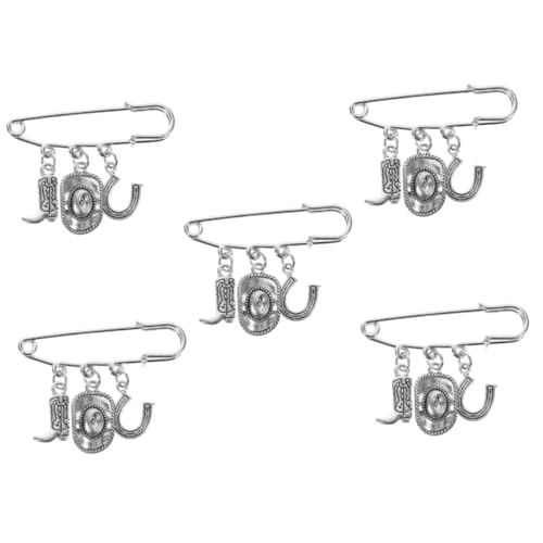 SOIMISS 5stücke Western Style Hat Brooch Für Damen Elegante Brosche Mit -thema Vielseitig Als Schalclip Oder Pulloververschluss Für Besondere Anlässe Und Modische Akzente von SOIMISS