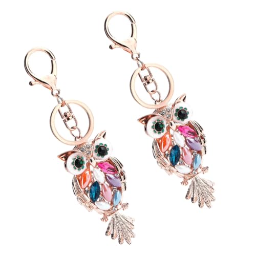 SOIMISS 6stücke Katzenohren Schlüsselanhänger Mit Farbenfrohen Kristallanhängern Dekorative Taschen Und Rucksackanhänger Für Schlüsselbund Für Damen Und Herren von SOIMISS