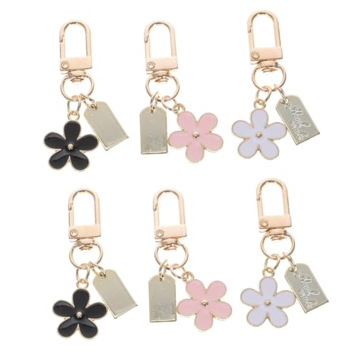 SOIMISS 6 STK Gänseblümchen Schlüsselanhänger Gänseblümchen-Blumen-Schlüsselanhänger Ketten Reize bescherung Weihnachten geldgeschenke Weihnachten Schlüsselanhänger Taschendekoration von SOIMISS