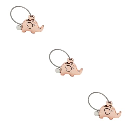 SOIMISS 6stücke Küssender Elefanten Schlüsselanhänger Kreative Deko Für Taschen Schlüssel Handys Roségold Langlebiges Für Valentinstag Geburtstag Besondere Anlässe von SOIMISS