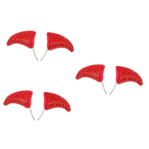 SOIMISS 6stücke Halloween Teufelshörner Haarspangen Für Cosplay Und Maskerade Kreative Kopfbedeckung Für Festliche Looks Und Partys Für Erwachsene von SOIMISS