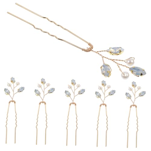 SOIMISS 6 Stück Braut Haarnadeln mit Strass Hochzeit Haarschmuck U förmige Haarspangen für Frauen Leichtes Robustes Design für Hochzeitsfrisuren Partys und Festliche Anlässe von SOIMISS