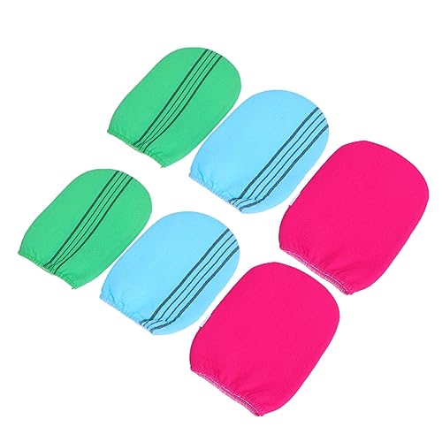 SOIMISS Peeling Badehandschuhe 6 Stück Einheitsgröße Duschhandschuhe für Körperpeeling Mehrzweck Duschhandschuhe für Frauen und Männer Einfach zu Reinigen und Verwenden von SOIMISS