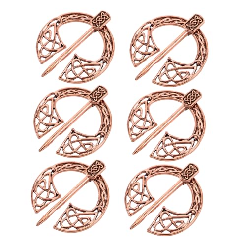 SOIMISS 6 Stück Einzigartige Retro Schmuckstücke Hochwertigem Legierungs Material Mittelalterliche Anstecknadeln für Damen und Herren für Formelle und Lässige Outfits von SOIMISS