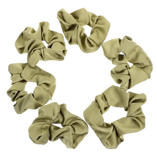 SOIMISS 6stücke Seide Satin Scrunchies Haar Ringe Elastische Haarbänder Für Frauen Mädchen Pferdeschwanzhalter Satin Haarseile in Leuchtenden Farben von SOIMISS