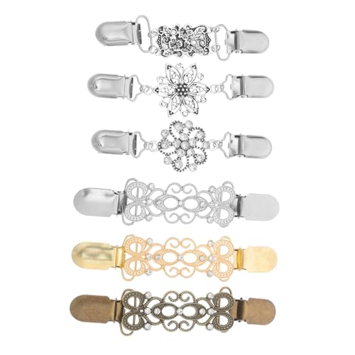 SOIMISS 6 Stück Retro Alloy Swirl Pullover Clips Vielseitige Schal und Kragenverbinder für Damen Eleganter Modeakzent für SOIMISS 6 Stück Retro Alloy Swirl Pullover Clips Vielseitige Schal und Kragenverbinder für Damen Eleganter Modeakzent für von SOIMISS