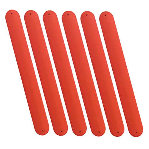 SOIMISS 6 Stück Silikon Schnapparmbänder Bunte Slap Armbänder für Party Mitgebsel und Bastelbedarf Spaßige Armbänder für Jungen und Mädchen von SOIMISS