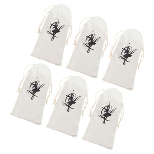 SOIMISS 6 Stück Teiliges Ballettschuhtaschen aus Canvas mit Kordelzug Umweltfreundliche Tanzschuhtasche für Mädchen Multifunktionale Aufbewahrungstasche für Reise und Schuhschutz von SOIMISS