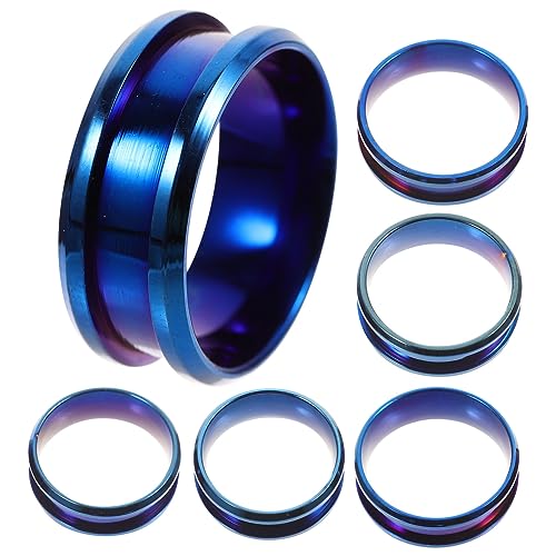 SOIMISS 6 Stück Teiliges Grooved Finger Ringe DIY Schmuck für Herren und Damen Rostfrei Langlebig Komfortabel für Gravuren und Persönliche Designs für Kreative Projekte SOIMISS 6 Stück Teiliges Grooved Finger Ringe DIY Schmuck für Herren und Damen Rostfrei Langlebig Komfortabel für Gravuren und Persönliche Designs für Kreative Projekte von SOIMISS