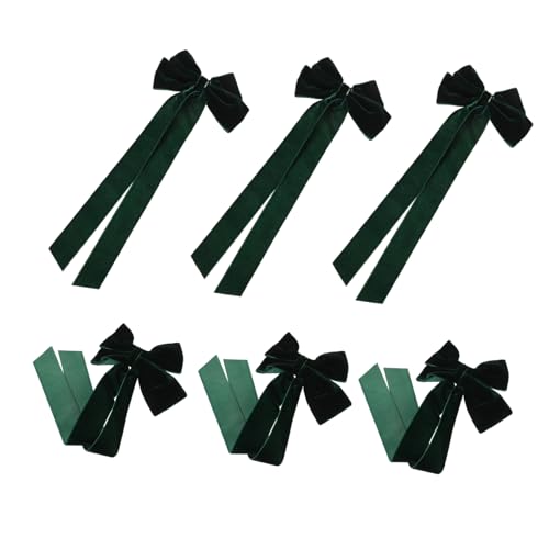 SOIMISS 6stücke Haarklammern Mit Schleife Für Damen Samtschleifen-clips Zum Anklipsen Haarspangen Mit Schleife Und Langen Enden Haarspangen Mit Für Mädchen Mit Für Verschiedene von SOIMISS