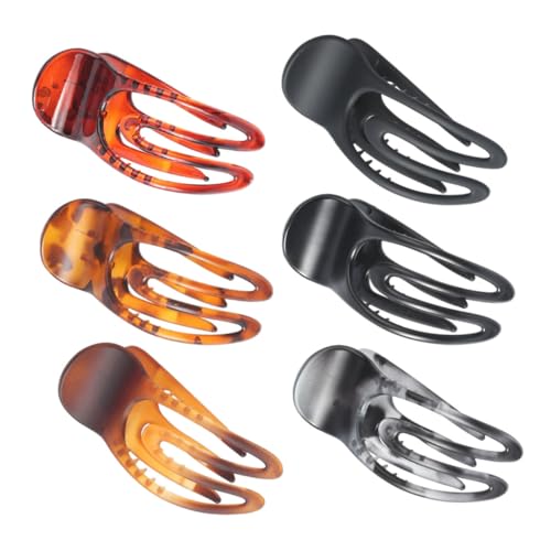 SOIMISS 6 Stück Teiliges Haarklammer mit U Förmigem Zahn Design Langlebige Krallenspangen für Dickes Haar Modische Haarklammern für Frauen Vielseitig für Alltag Party und Arbeit Geeignet von SOIMISS