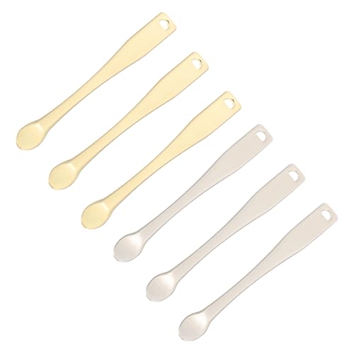 SOIMISS 6 Stück Teiliges Metall Kosmetikspatel Creme Löffel Gesichtscreme Applikator für Gleichmäßiges Auftragen von Masken und Lotionen Leicht Kompakt für Unterwegs von SOIMISS