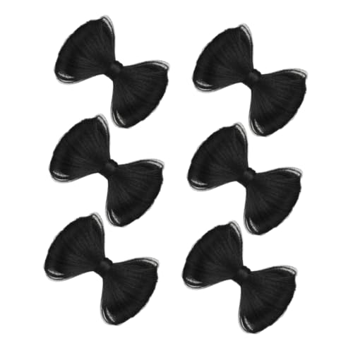 SOIMISS 6stücke Haarverlängerungsclips Mit Schleife Für Frauen Falsche Haarknoten-extensions Haarschmuck Mit Schleife Haarteile Für Mädchen Und Frauen Dekorative Haarspange von SOIMISS