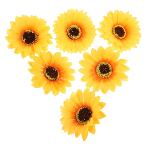 SOIMISS 6 Stück Teiliges Sonnenblumen Haarspangen mit Alligatorclip Kleine Gelbe Blumen Haarclips für Frauen und Mädchen Vielseitige Hawaii Party Accessoires aus Langlebigem Material von SOIMISS