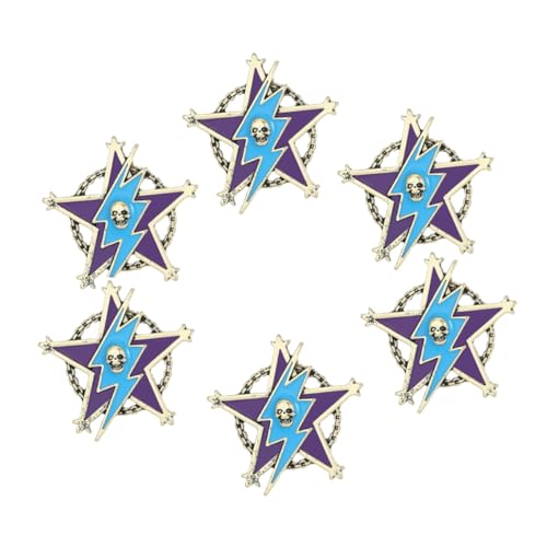 SOIMISS 6 Stück Teiliges Vintage Five-pointed Star Lapel Pins aus Metall Kompakt und Leicht mit Sicherem Steckverschluss Stilvolles Retro-design für Anzüge Mäntel Rucksäcke Herren und von SOIMISS