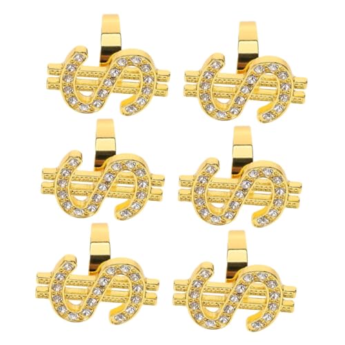 SOIMISS 6stücke Teiliges Statement Kostüm-ringe Für Frauen Und Männer Modeschmuck Für Party Disco Gothic-style Rap-accessoires Cosplay-requisiten von SOIMISS