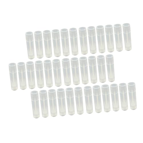 SOIMISS 60 Stück Lippenbalsam Tuben mit Deckel Leere DIY Lippenpflege Behälter Nachfüllbare Kosmetik Lippenstift Hüllen Leicht und Kompakt für Unterwegs Geeignet für Frauen und Mädchen von SOIMISS